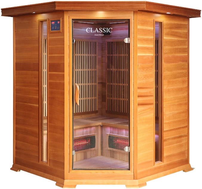 Classic 4-person corner Sauna Classic 4-person corner FAR Infrared Sauna