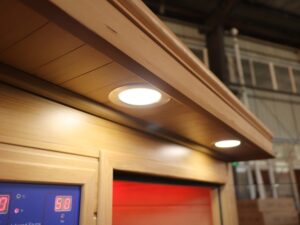 infrared Classic Sauna outside lights