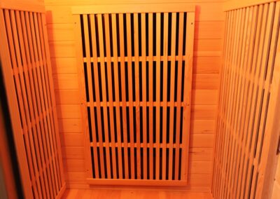 one person Classic Infrared Sauna inside pic