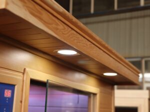 Infrared Sauna outside lighting