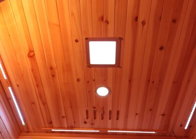 2p Outdoor Infrared Sauna ceiling