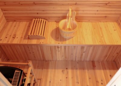 Outdoor traditional Sauna Bench