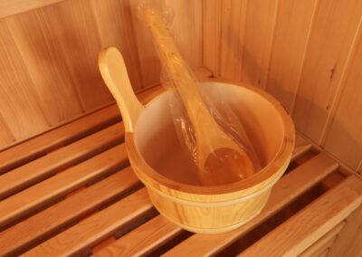 Sauna Bucket and Ladle for 4 person Traditional Sauna