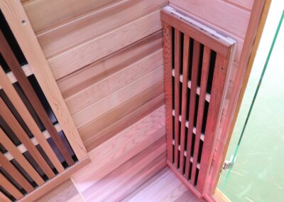 2p Classic Infrared Sauna front heater