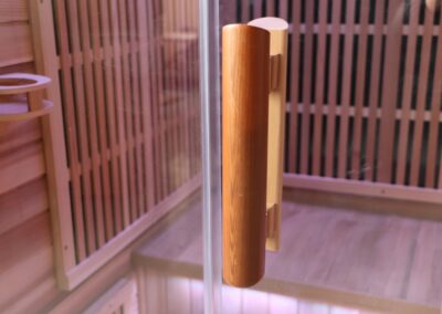 3p Prime Cedar Sauna Glass door