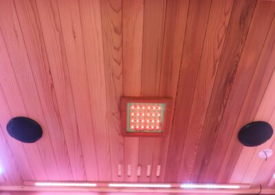 3p Prime Cedar Sauna ceiling