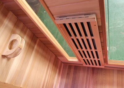 3p classic cedar front infrared sauna panel