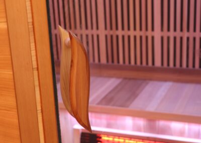 4p Classic Corner Sauna glass door