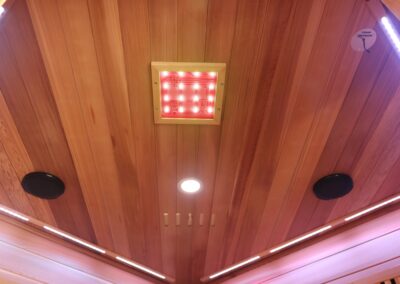 4p corner Classic Cedar Sauna ceiling