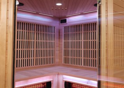 Classic corner Sauna