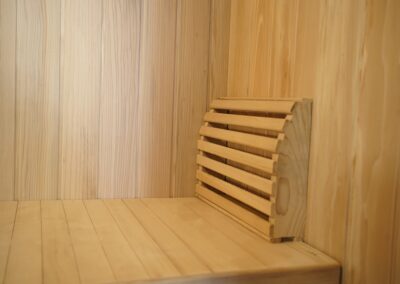 Sauna Bench with Bucket and Ladle