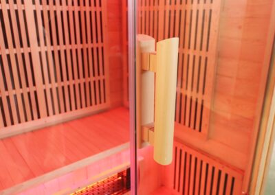 2p Prime Sauna glass door view