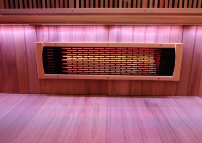 4p Wise Cedar sauna NEAR heater