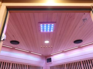  Infrared Sauna ceiling with lighting