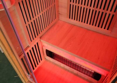 1-p Prime Infrared Sauna inside left picture