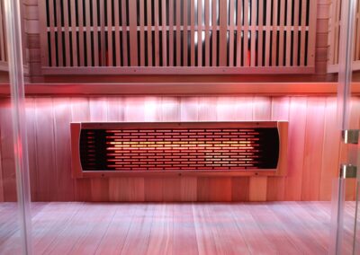 3-p Wise Cedar Infrared Sauna Near glass heater