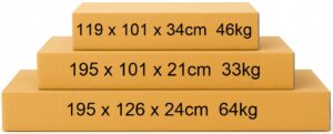 2 person Wise Infrared Flat pack measurements
