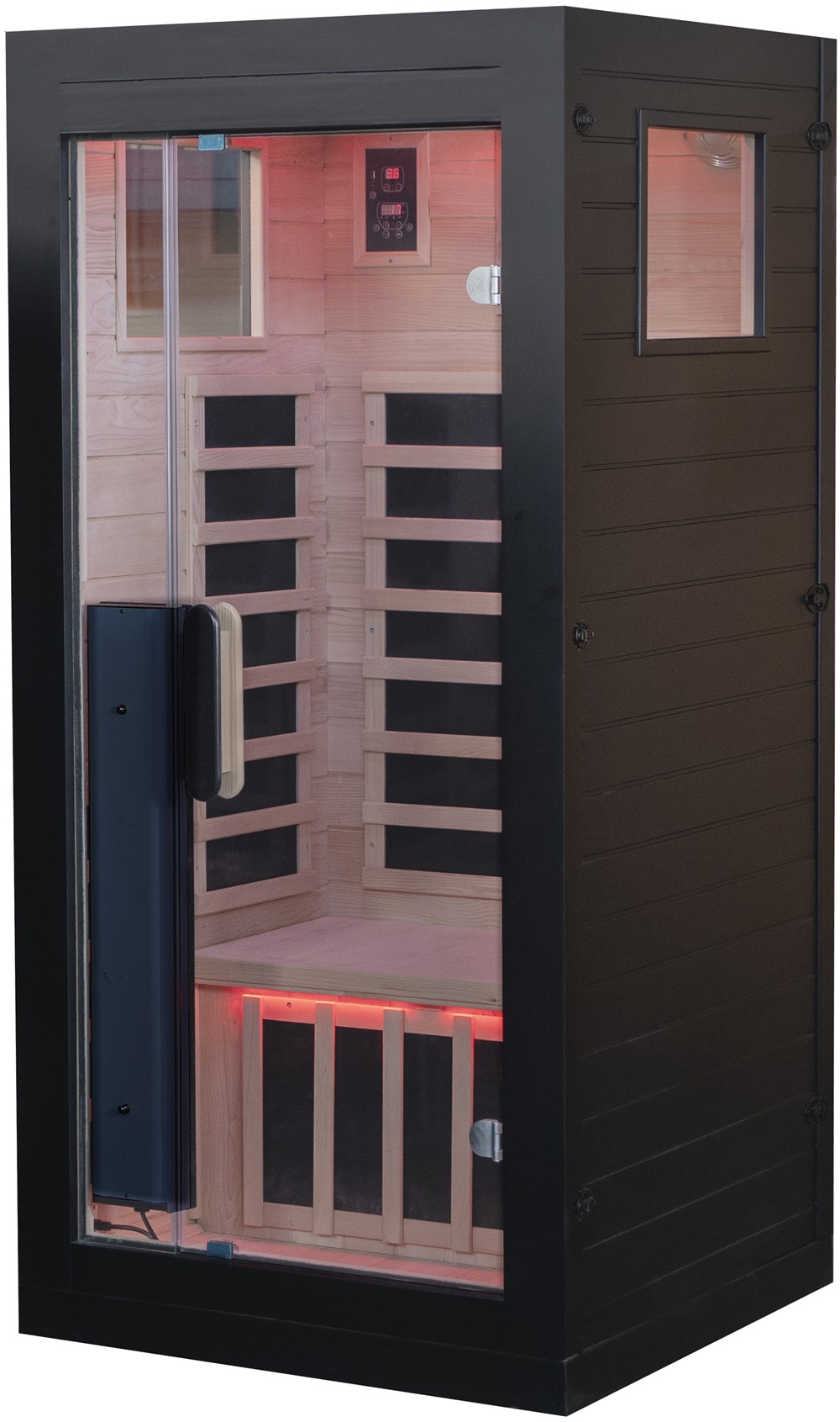 1 person Black Sauna side view