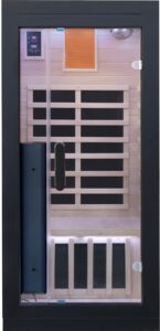 1 person Black Sauna side view