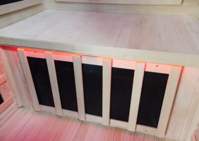1-person Black sauna bench heater
