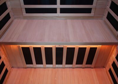 2-person Black Infrared Sauna FAR heaters
