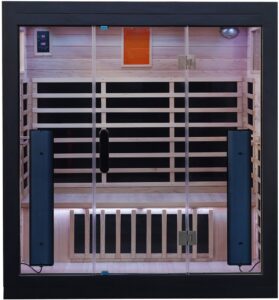 4 person Black Sauna R side view web