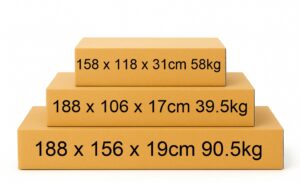 3p Sauna flatpack dimensions
