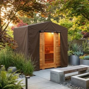 Outdoor Sauna cover green