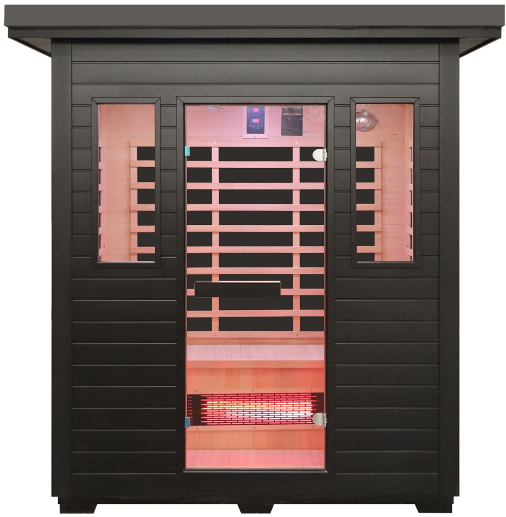 4 person Outdoor Infrared sauna by Outback Saunas web pic